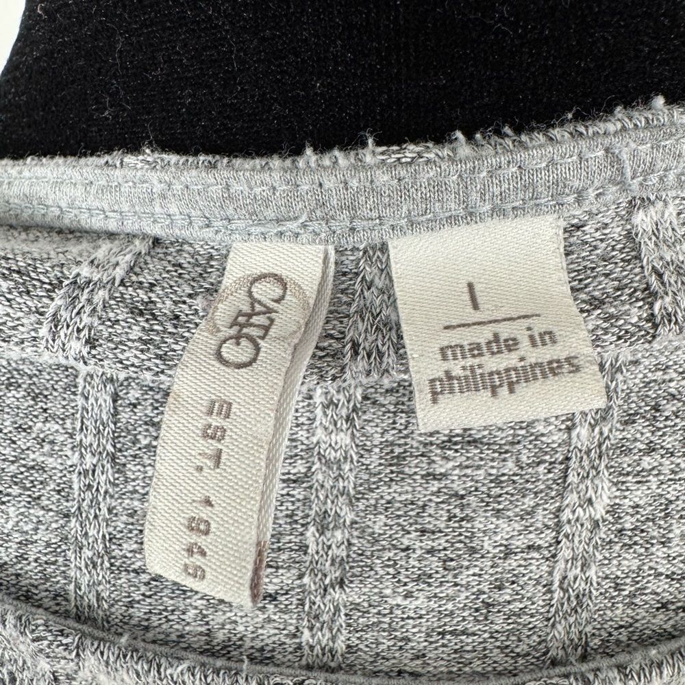 Cato Heather Gray Knit Top - Picture 2 of 5